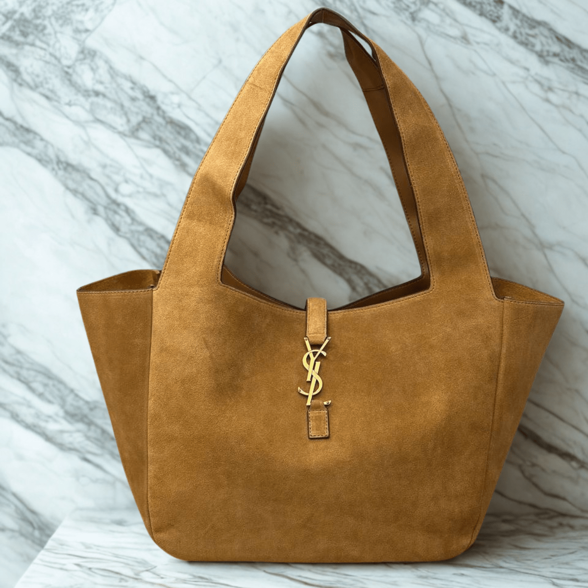 Saint Laurent – Le 5 à 7 Bea Tasche aus Wildleder