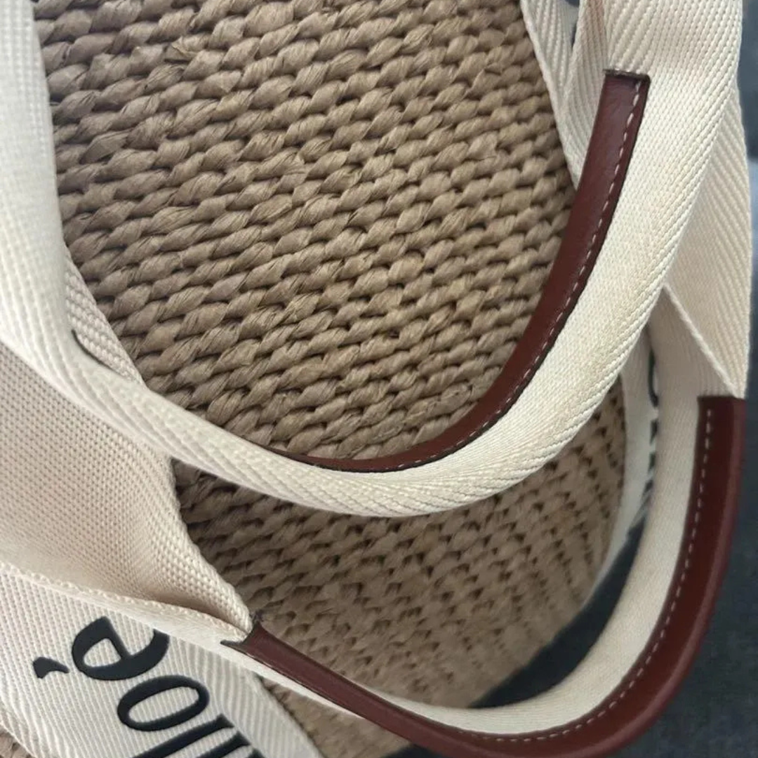 CHLOÉ WOODY GROSSE KORB-TASCHE