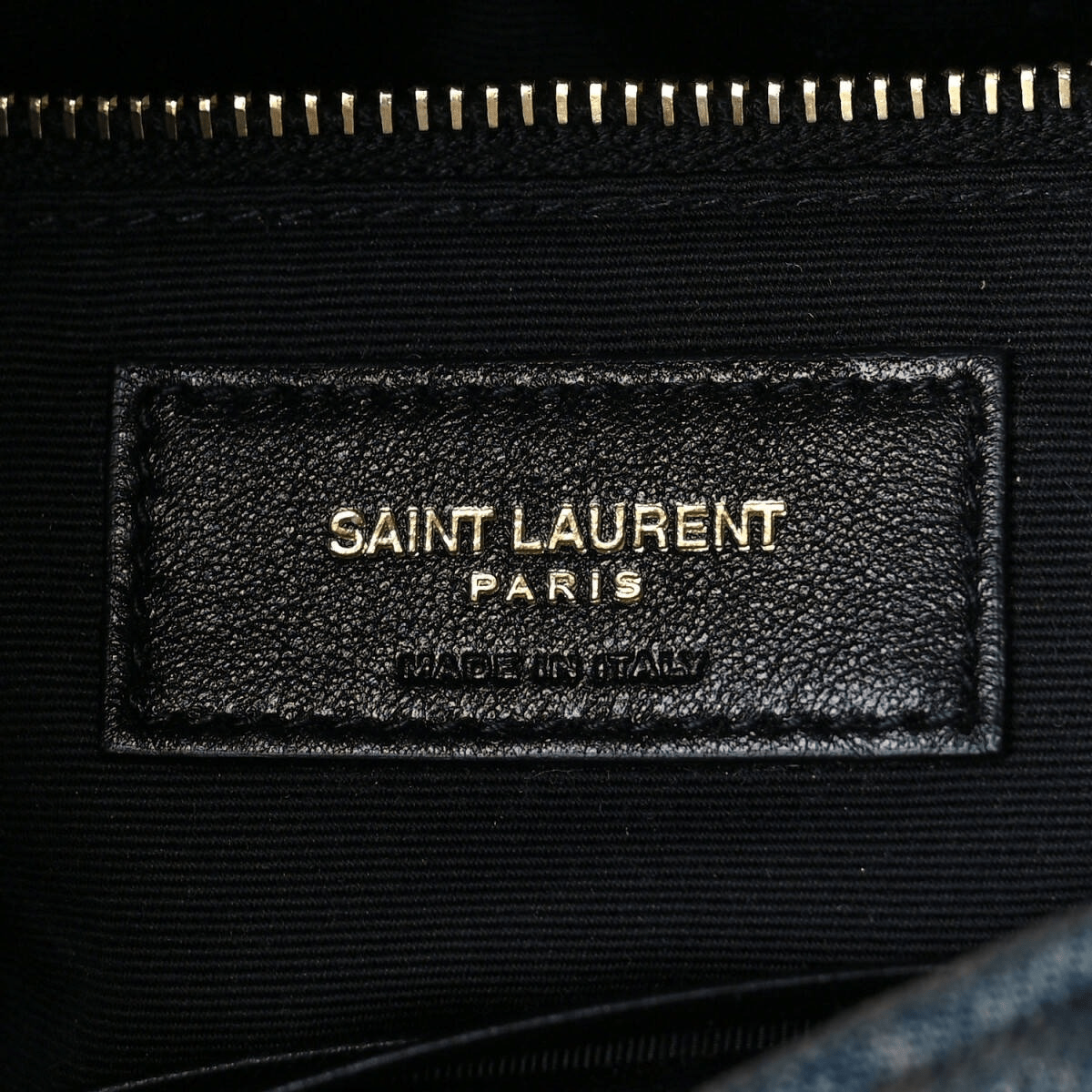 Saint Laurent Loulou Puffer Tasche  in Quilted Vintage Denim