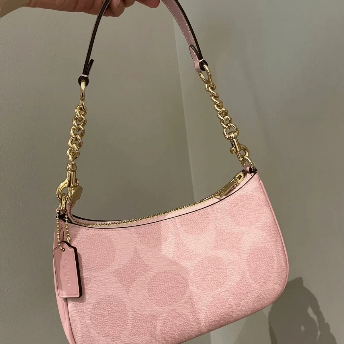 Coach Teri Schultertasche aus Signature Canvas in