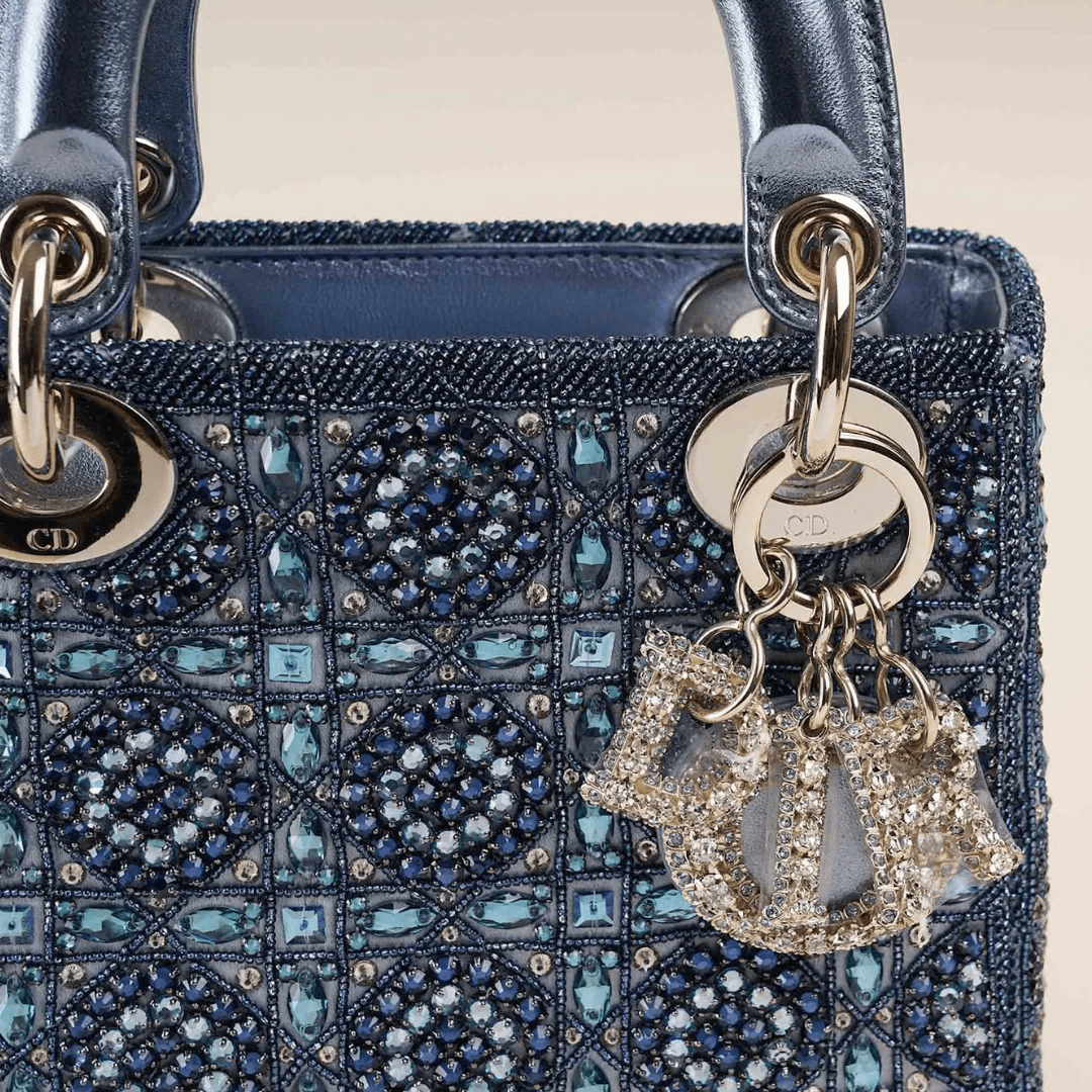 Lady Dior Mini Perlen Tasche