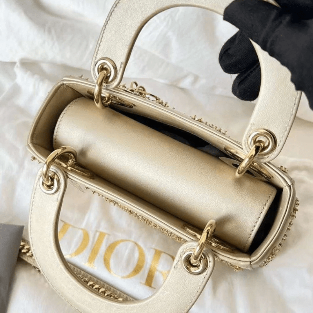 Dior – Mini Lady Dior mit Perlenstickerei