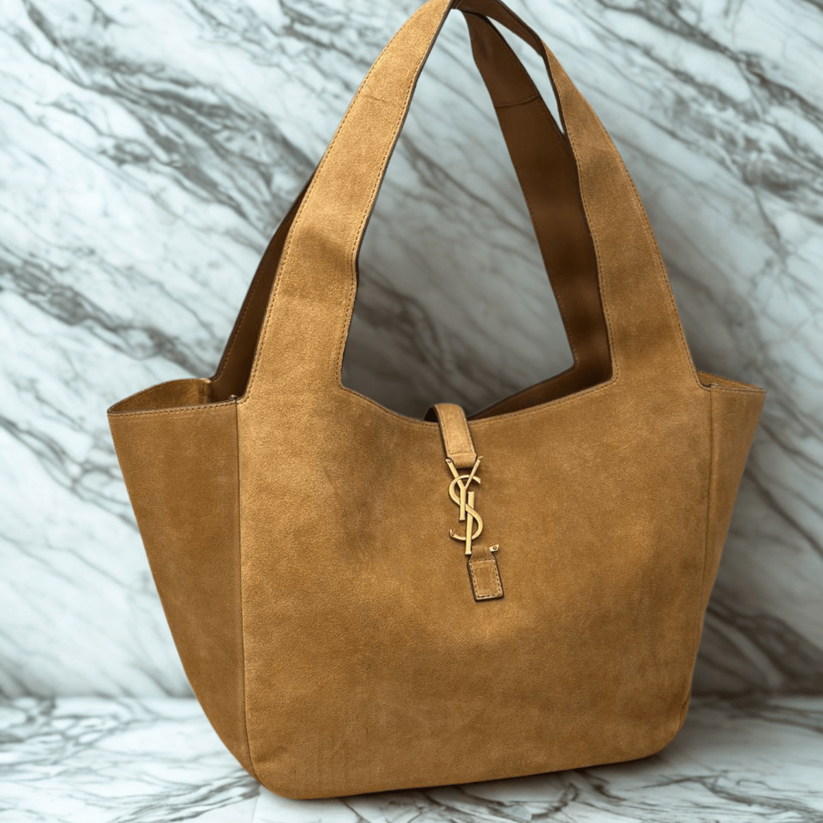 Saint Laurent – Le 5 à 7 Bea Tasche aus Wildleder