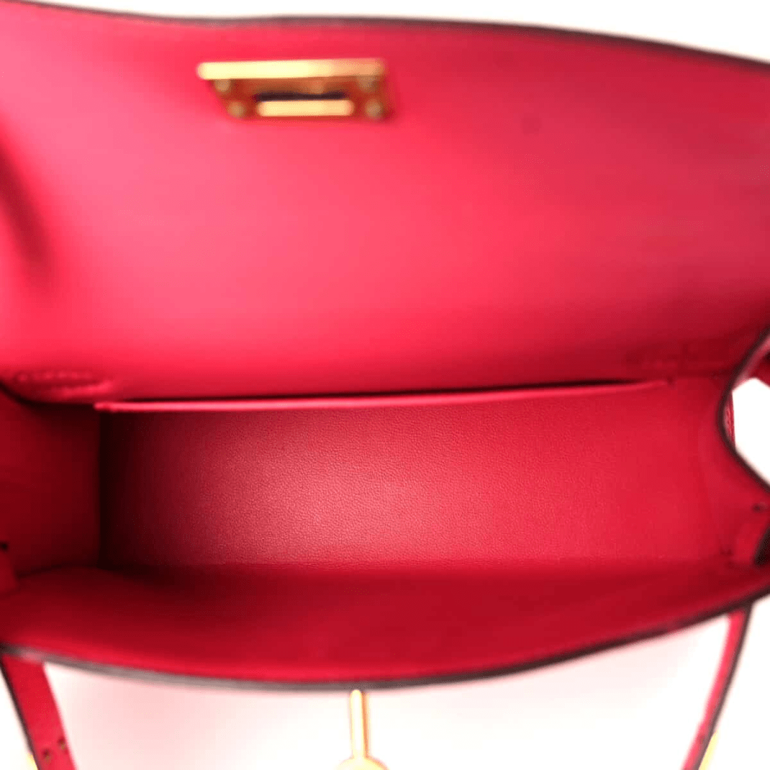 Hermès Kelly 20 Tasche mit goldener Hardware in Rosa