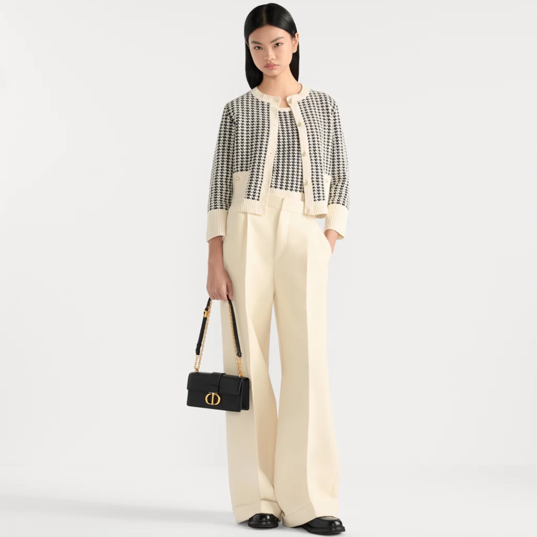 DIOR 30 MONTAIGNE EAST-WEST TASCHE MIT KETTE