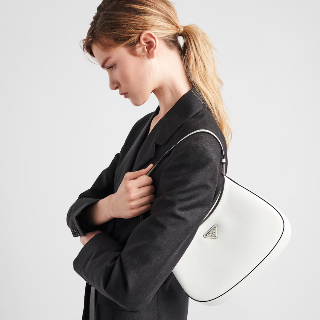 PRADA CLEO SCHULTERTASCHE AUS GEBÜRSTETEM LEDER