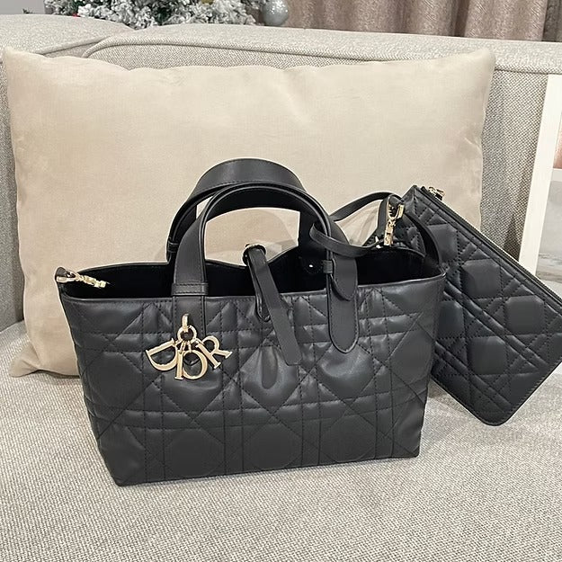 DIOR TOUJOURS VERTIKALE TOTE-TASCHE MITTEL