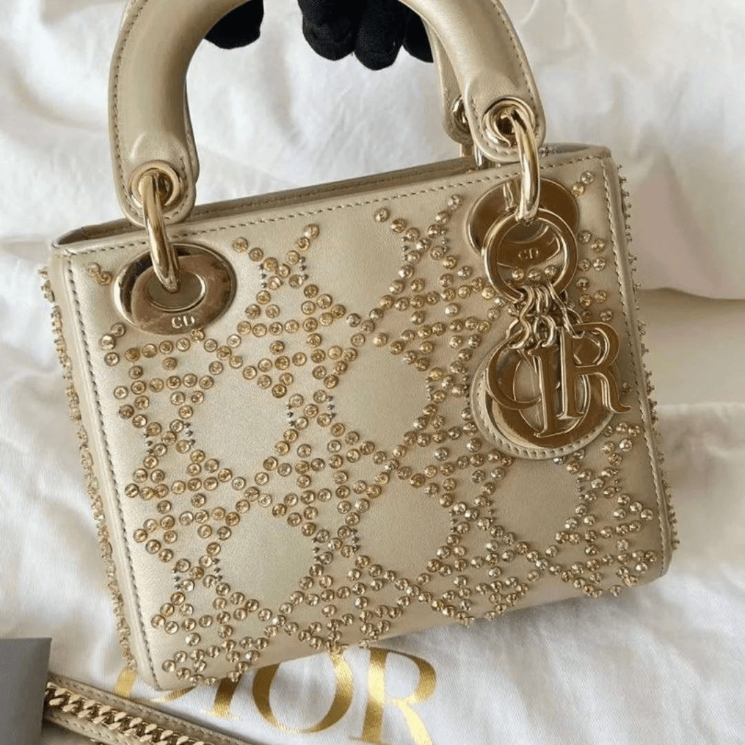 Dior – Mini Lady Dior mit Perlenstickerei