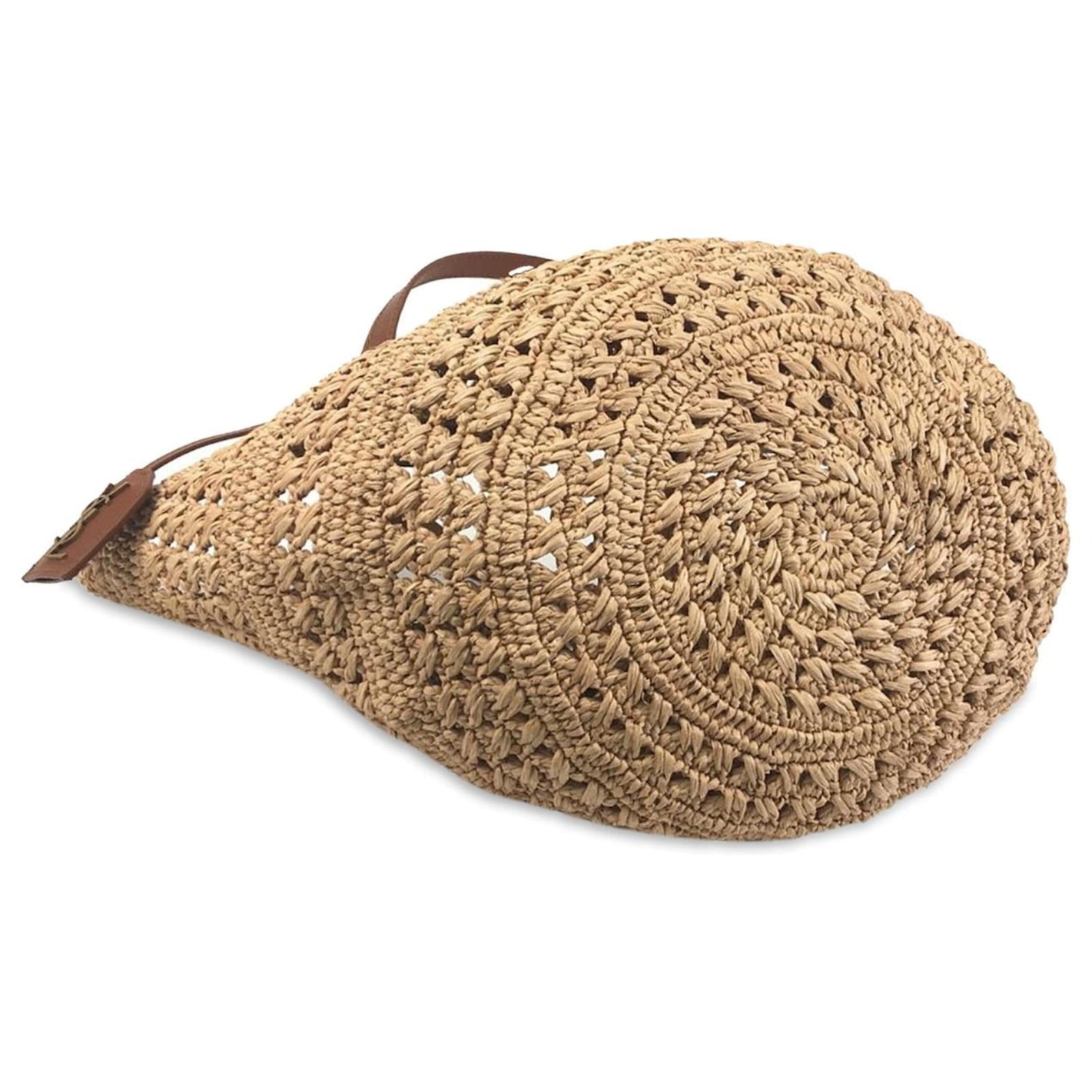 YVES SAINT LAURENT – PANIER-TASCHE AUS RAFFIA