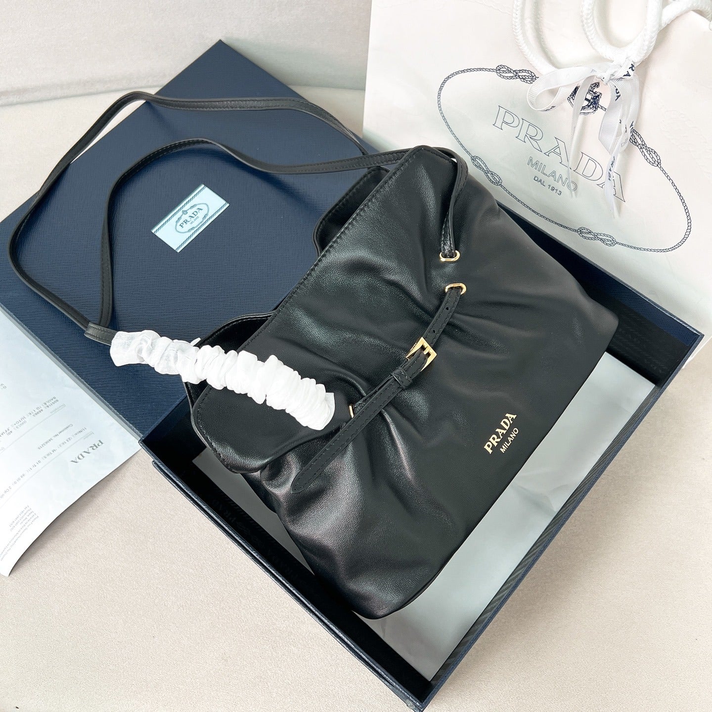 KLEINE PRADA DADA TASCHE AUS NAPPALEDER